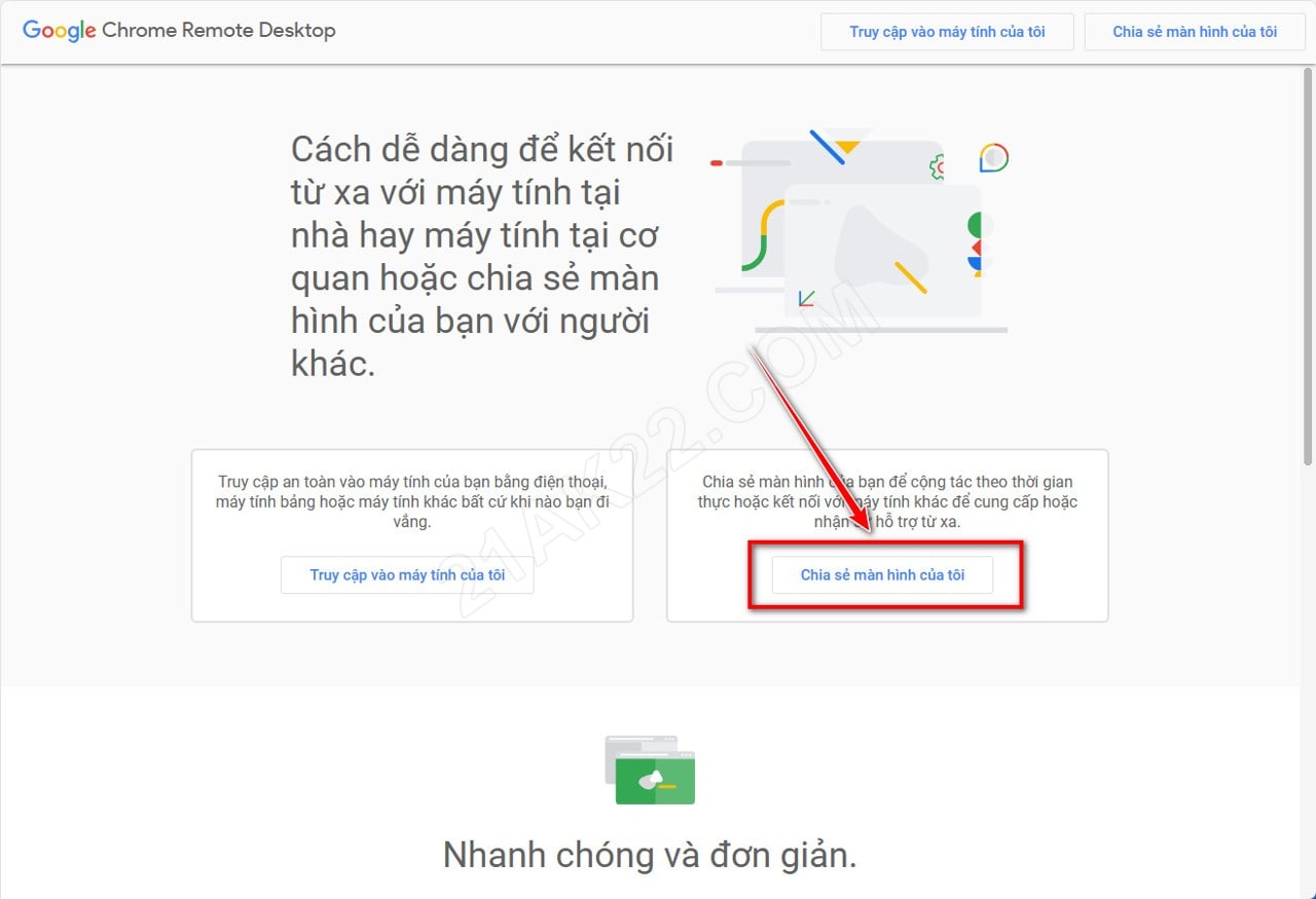Chrome Remote Desktop - Phần Mềm Điều Khiến Máy Tính Từ Xa