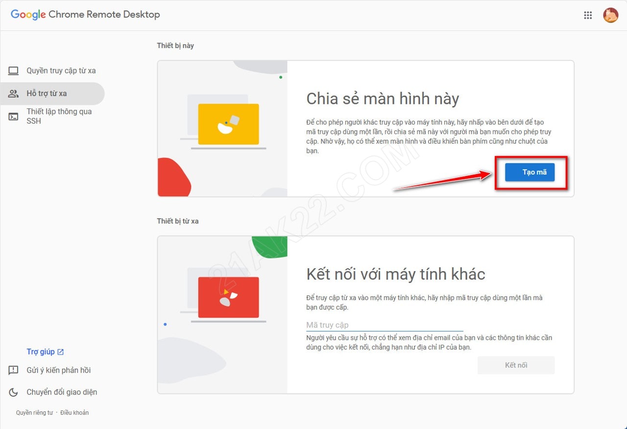 Chrome Remote Desktop - Phần Mềm Điều Khiến Máy Tính Từ Xa