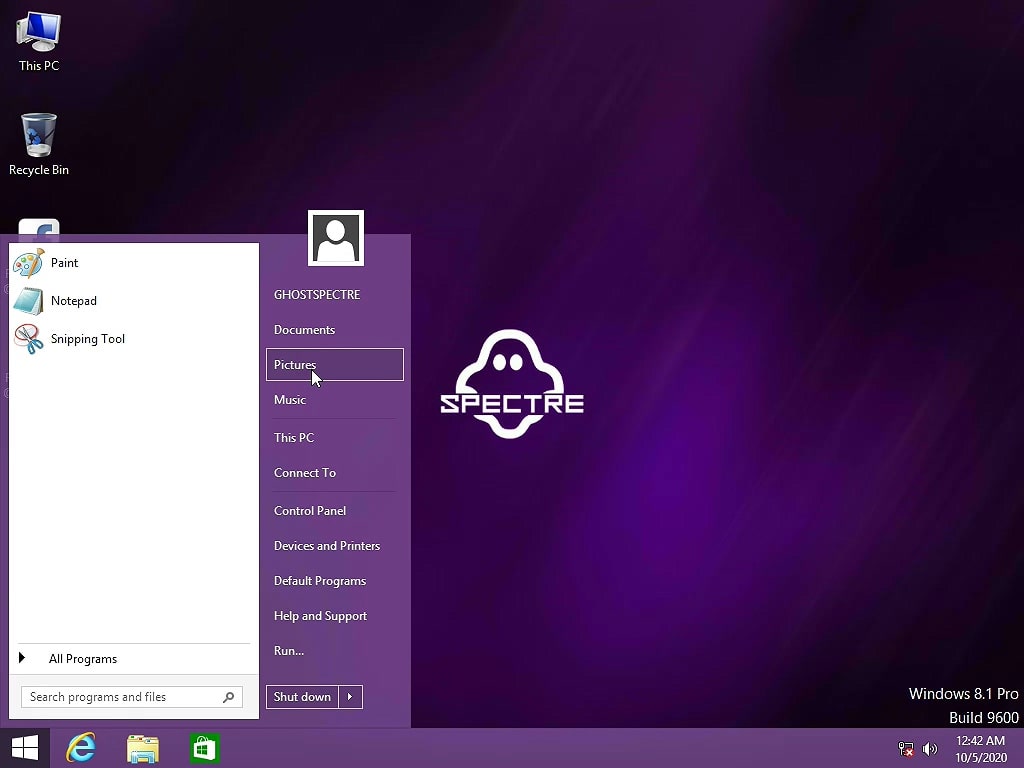 Tải Windows 8.1 Pro Lite Gaming by Ghost Spectre