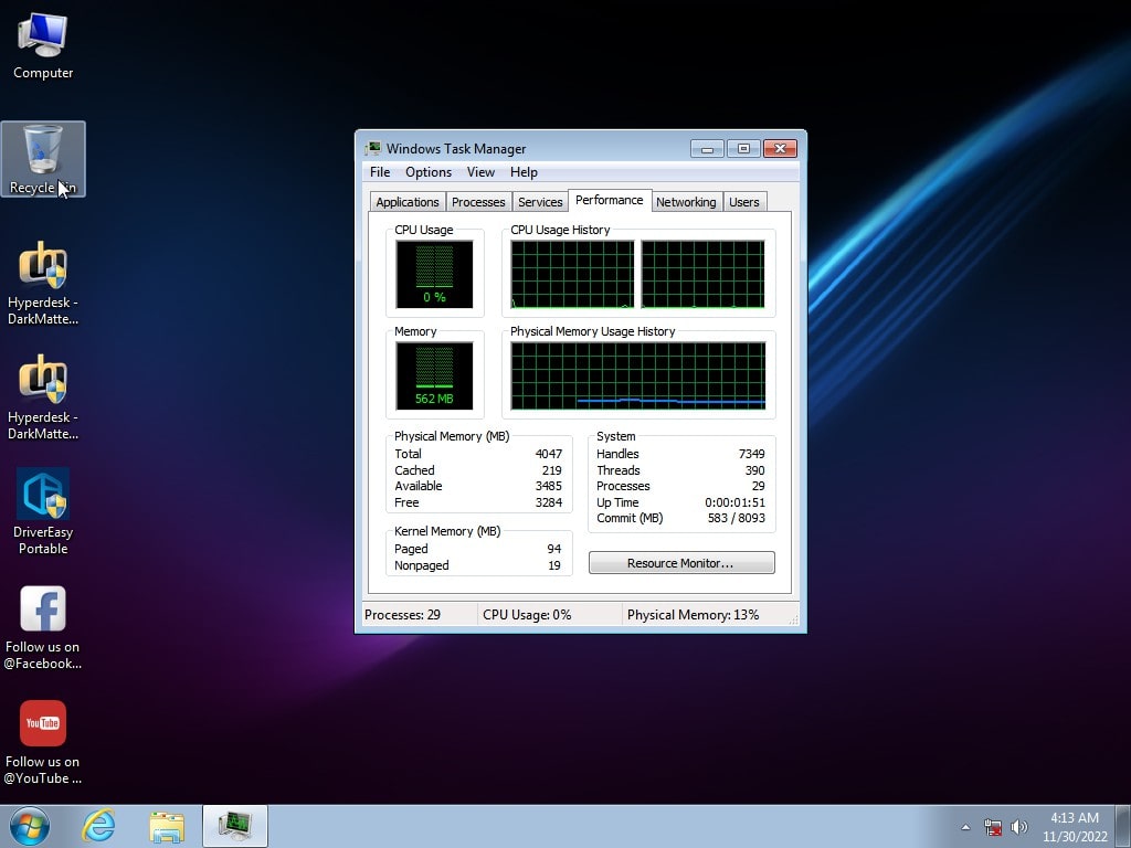 Tải Windows 7 Ultimate N Lite Gaming by Ghost Spectre