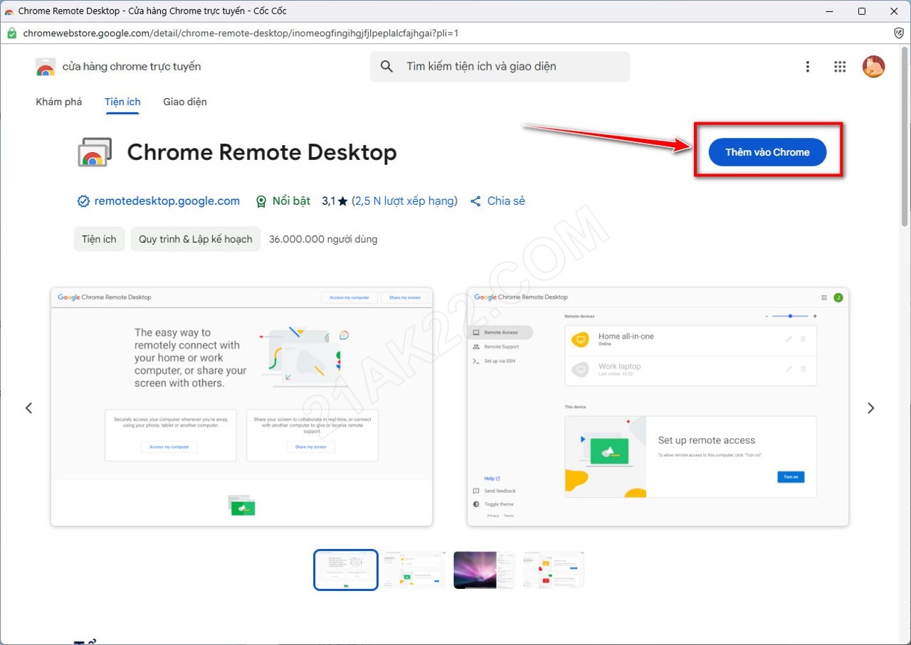 Chrome Remote Desktop - Phần Mềm Điều Khiến Máy Tính Từ Xa