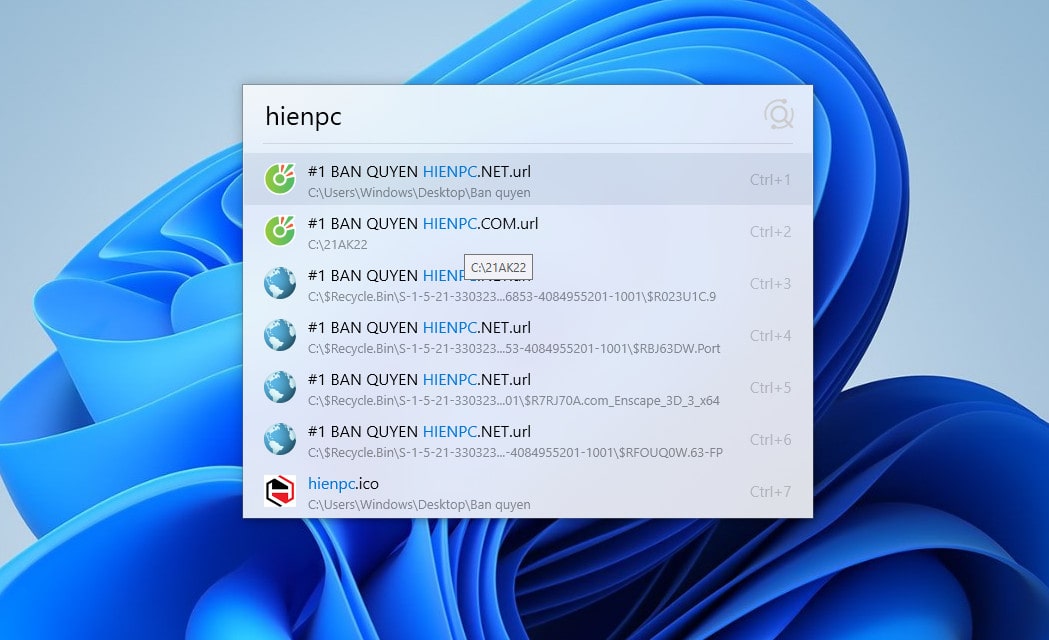 Listary - Phần Mềm Tìm Kiếm Nhanh Mọi Tập Tin Trên Windows