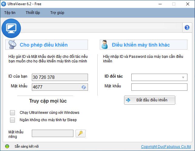 UltraViewer - Phần Mềm Điều Khiển Máy Tính Từ Xa Miễn Phí