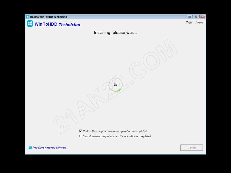 Hướng Dẫn Cách Cài Windwos Mới Từ Ổ Cứng Bằng WinToHDD