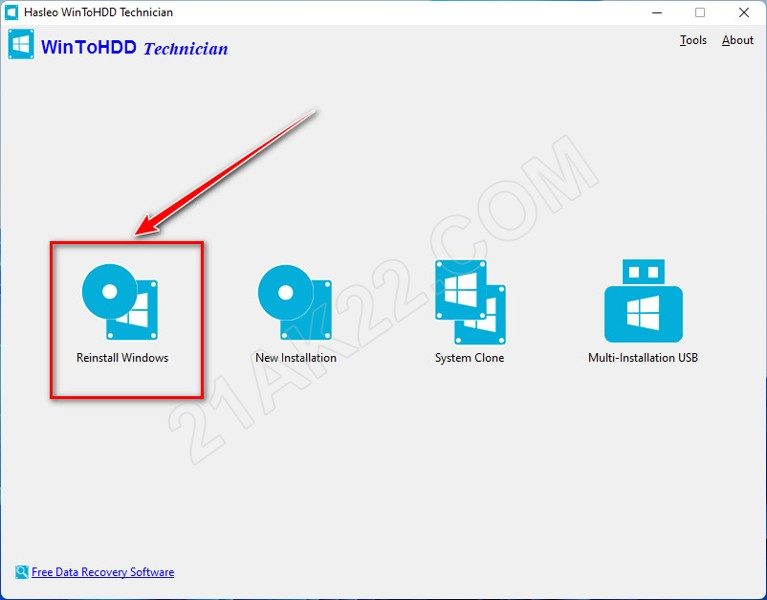 Hướng Dẫn Cách Cài Windows Mới Từ Ổ Cứng Bằng WinToHDD