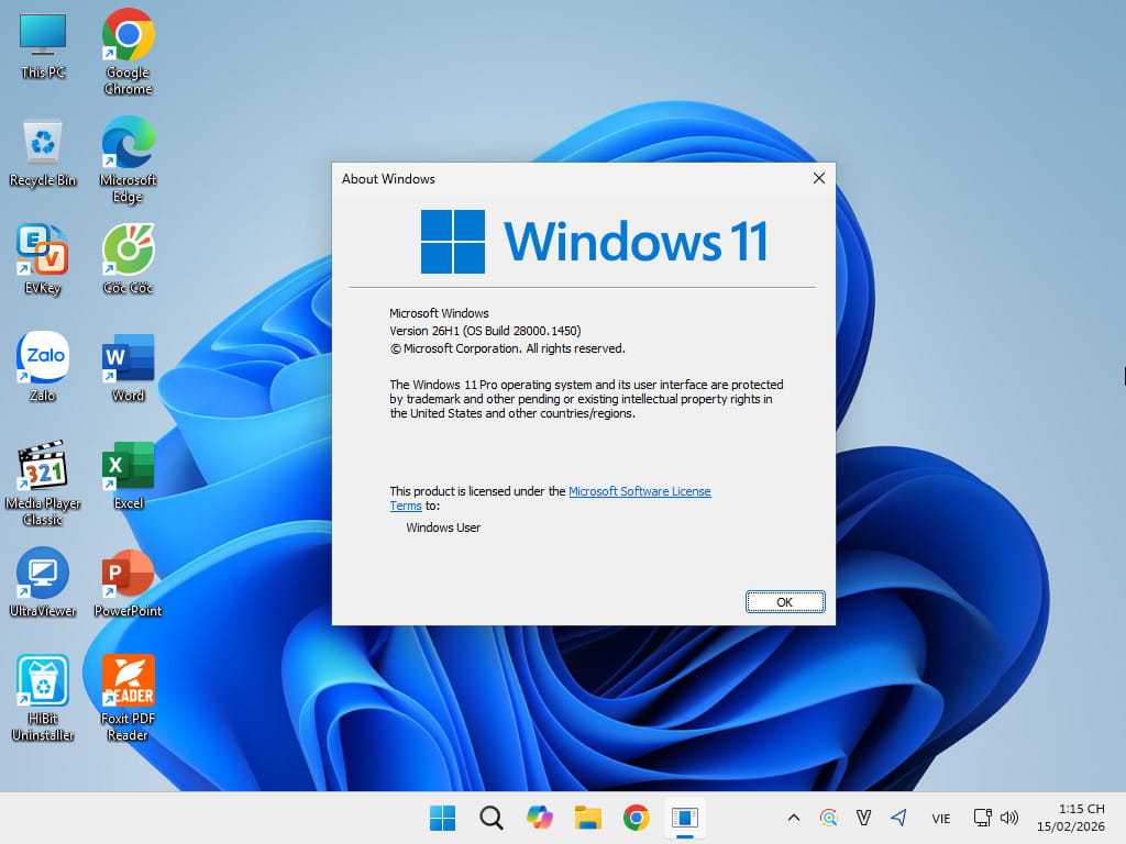 Tải Ghost Win 11 Pro 26H1 Full Soft v26.1 Tốt Nhất 2026