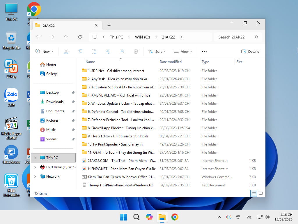 Tải Ghost Win 11 Pro 26H1 Full Soft v26.1 Tốt Nhất 2026