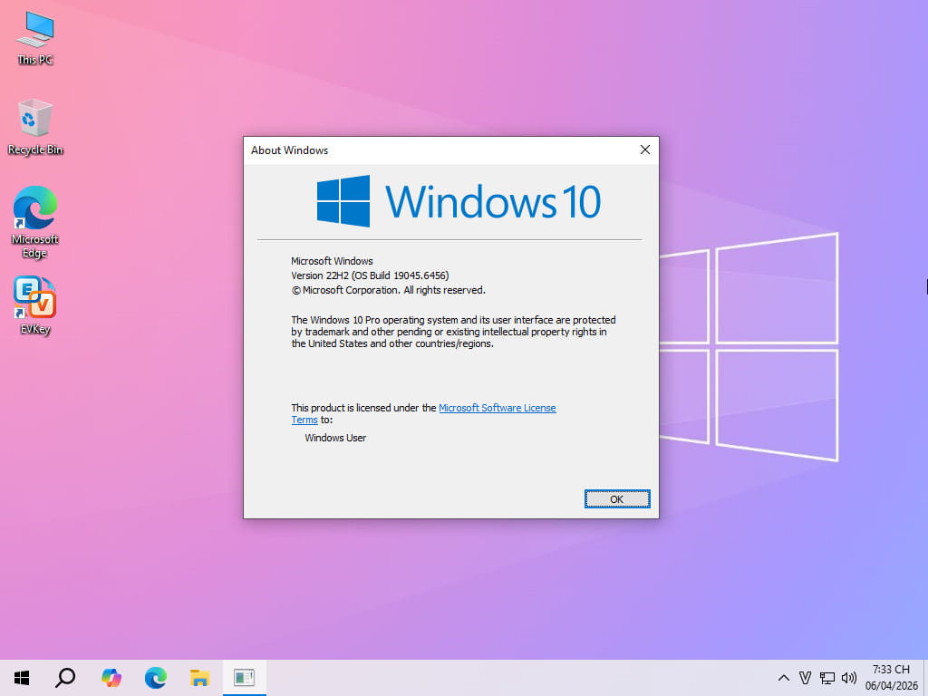 Tải Ghost Win 10 Pro 22H2 No Soft v26.1 Mượt Nhẹ 2026