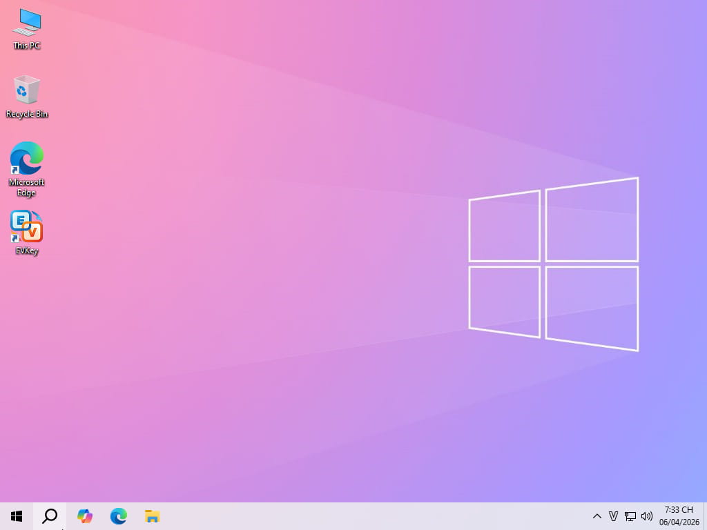 Tải Ghost Win 10 Pro 22H2 No Soft v26.1 Mượt Nhẹ 2026