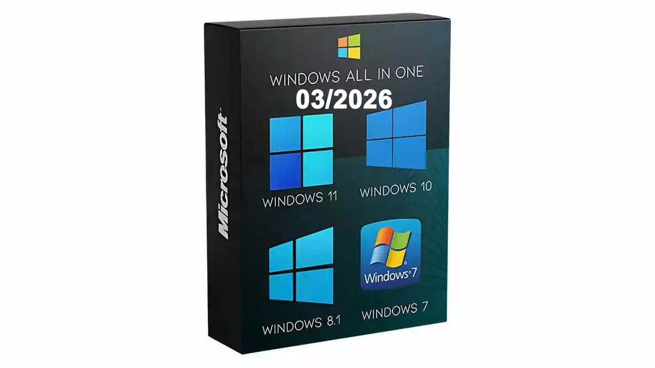 Tải Windows AIO 7/8.1/10/11 47in1 x64 03/2026 PreActivated