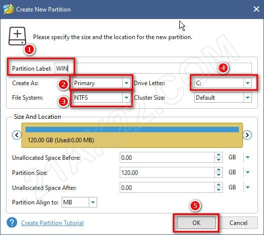 Hướng Dẫn Tạo Phân Vùng Ổ Cứng Trước Khi Cài Windows