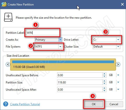 Hướng Dẫn Tạo Phân Vùng Ổ Cứng Trước Khi Cài Windows