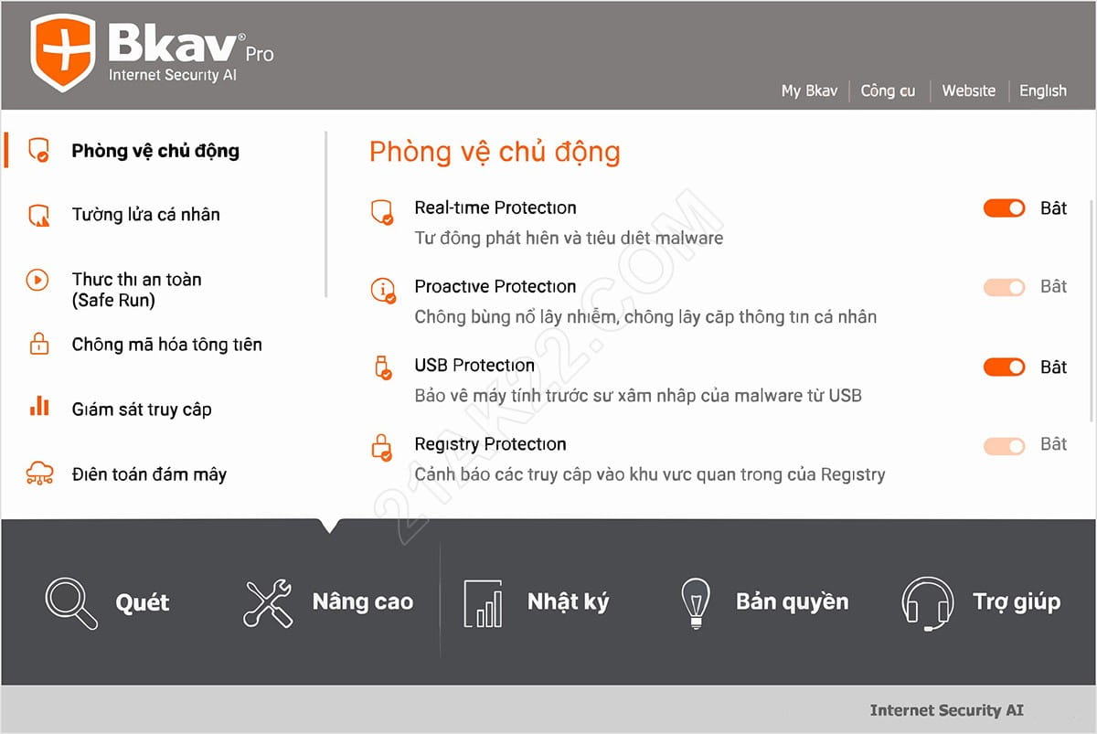 Bán Key Bkav Pro Internet Security AI Giá Rẻ 189K Năm Chính Hãng 2 Key Bkav Pro Internet Security AI Giá Rẻ