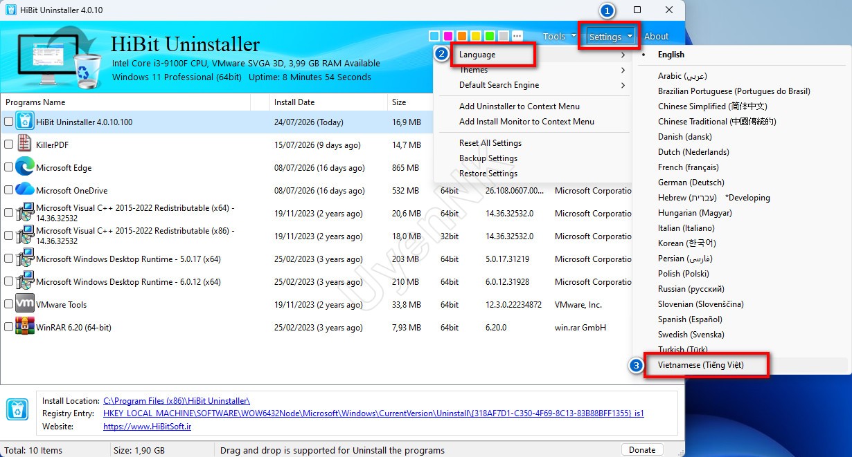 Tải HiBit Uninstaller – Phần Mềm Gỡ Bỏ Ứng Dụng Tận Gốc