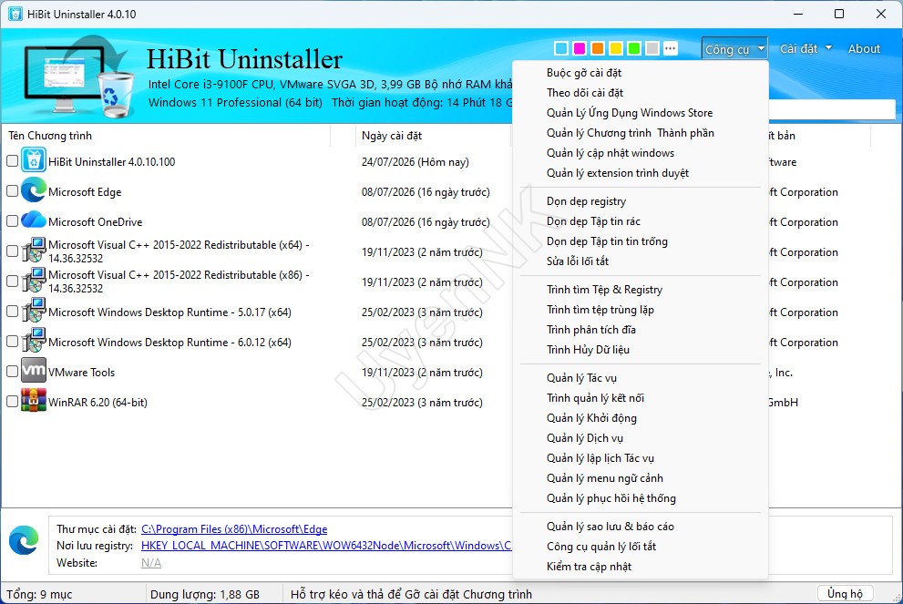 Tải HiBit Uninstaller – Phần Mềm Gỡ Bỏ Ứng Dụng Tận Gốc