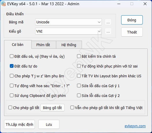 Tải EVKey – Phần Mềm Gõ Tiếng Việt