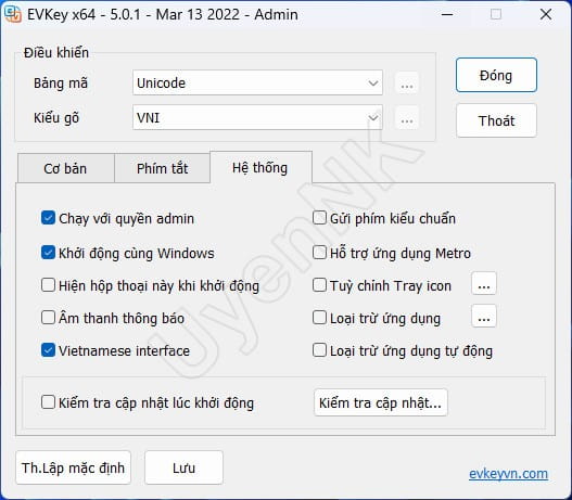 Tải EVKey – Phần Mềm Gõ Tiếng Việt