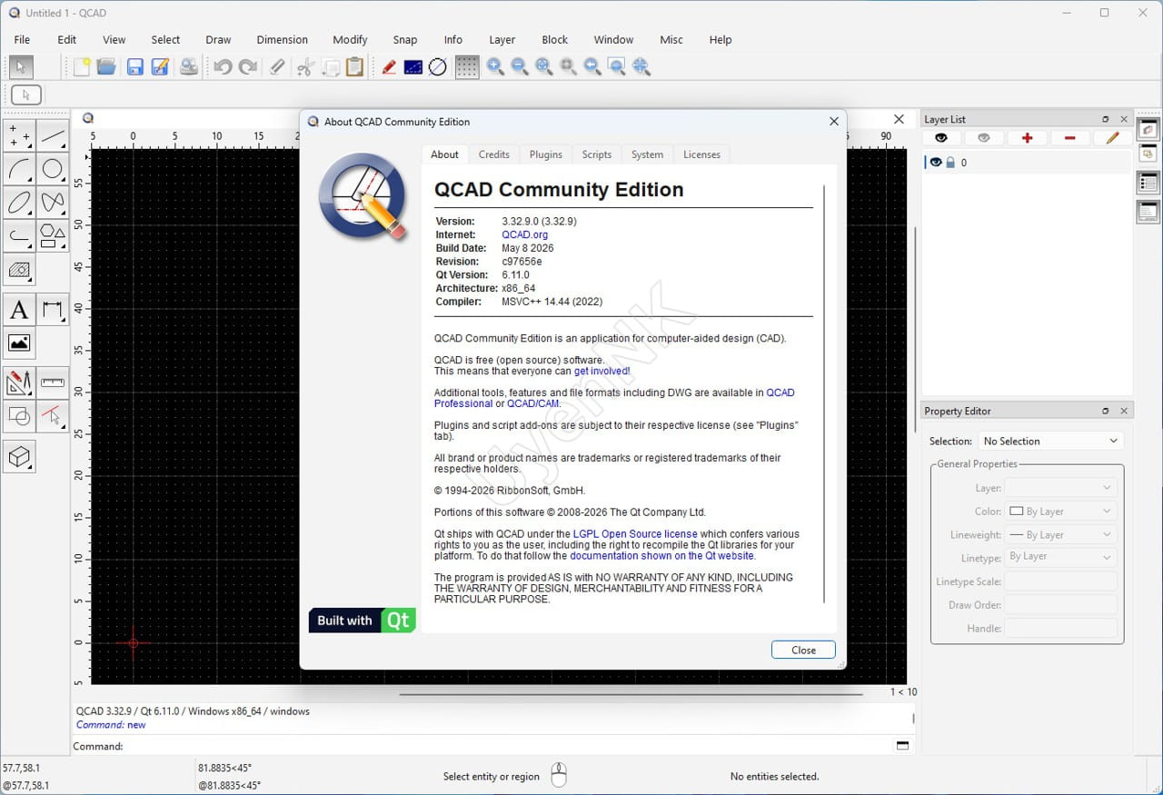Tải QCAD – Phần Mềm Thiết Kế CAD 2D Thay Thế AutoCAD 15 Tải QCAD – Phần Mềm Thiết Kế CAD 2D