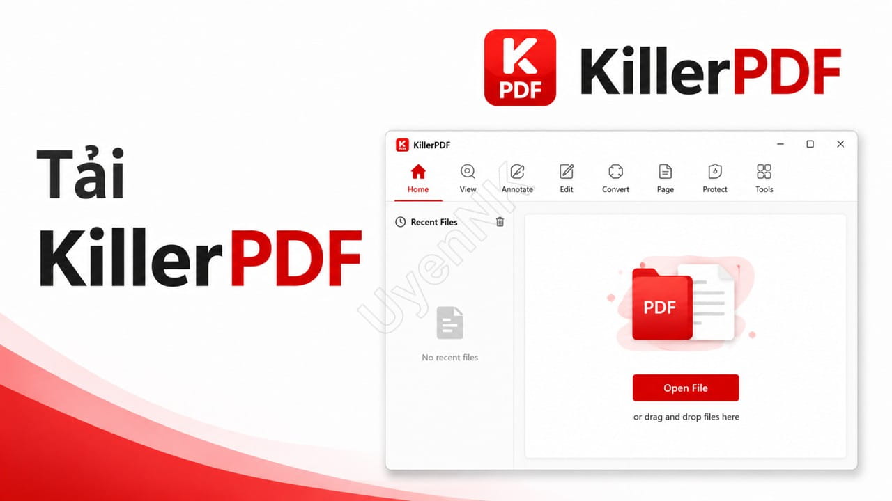 Tải KillerPDF – Phần Mềm Đọc Và Sửa PDF Thay Thế Foxit