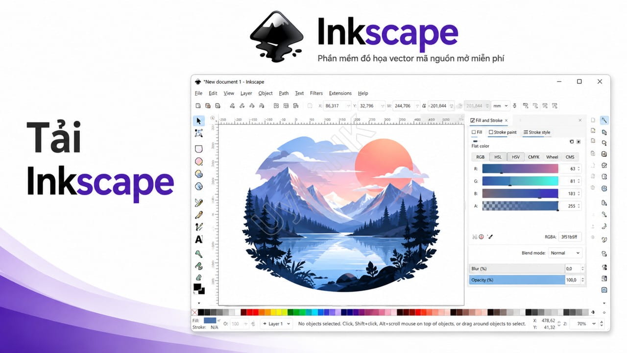 Tải Inkscape - Phần Mềm Đồ Họa Vector Thay Thế CorelDRAW 1 Tải Inkscape - Phần Mềm Đồ Họa Vector Thay Thế CorelDRAW